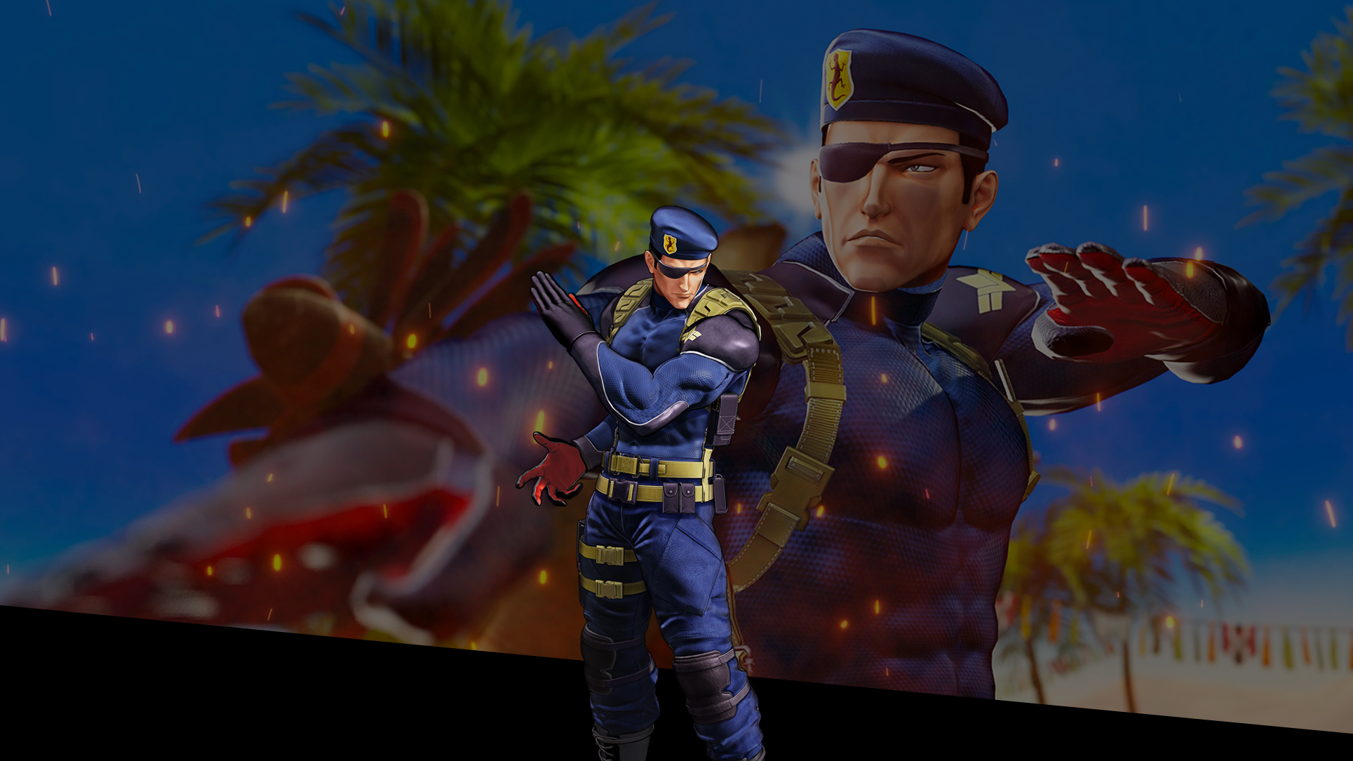 The King of Fighters XV - Heidern Wallpaper - Cat with Monocle