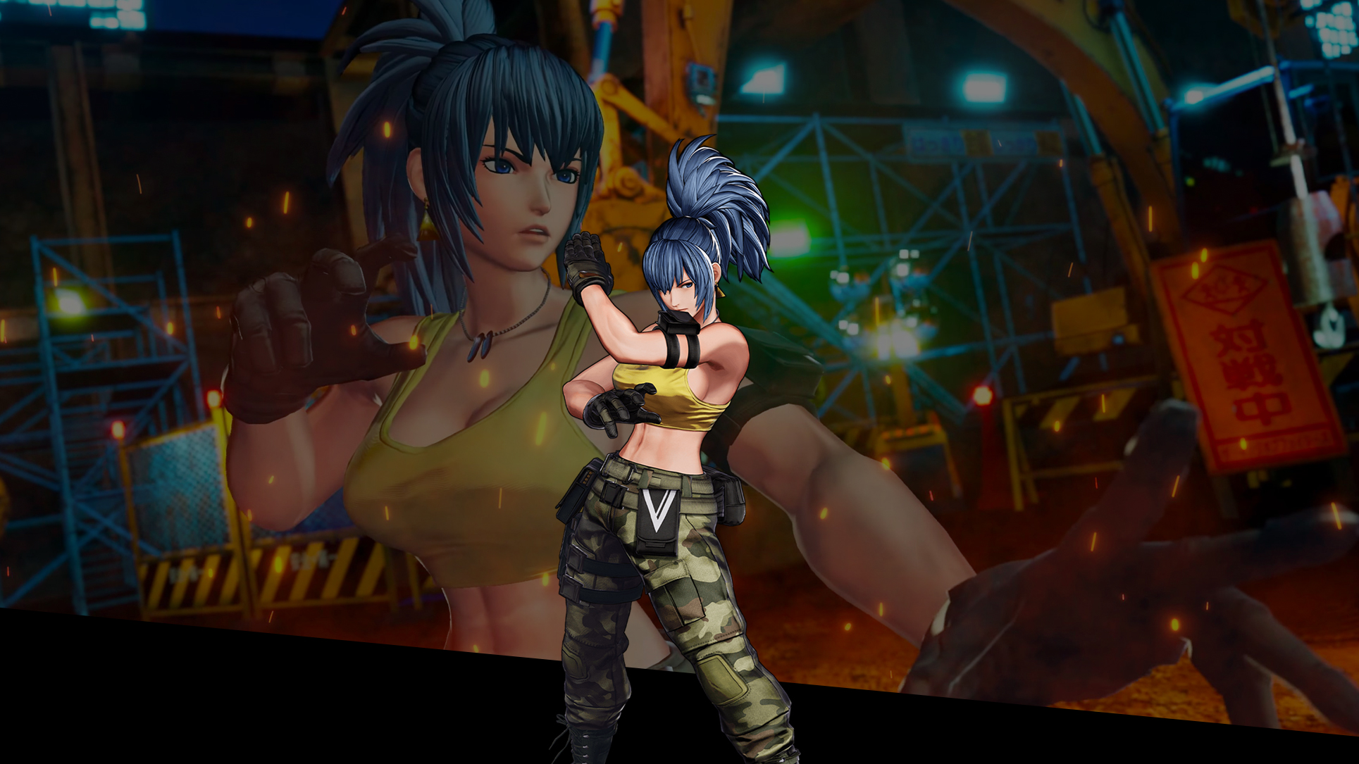 The King Of Fighters Xv Leona Heidern Wallpaper Cat With Monocle