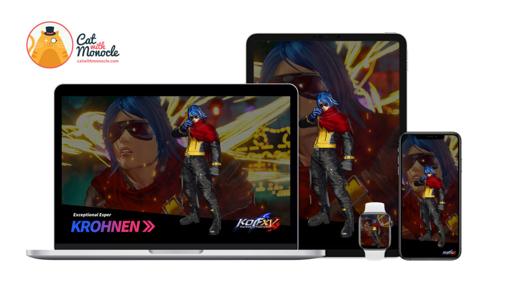 The King of Fighters XV - Krohnen McDougall Wallpaper - Cat with Monocle