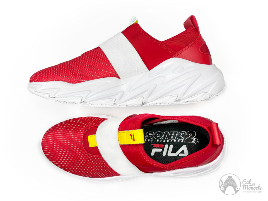 Closer Look at the FILA Ray Tracer Evo X Sonic 2 Shoes - Cat with Monocle