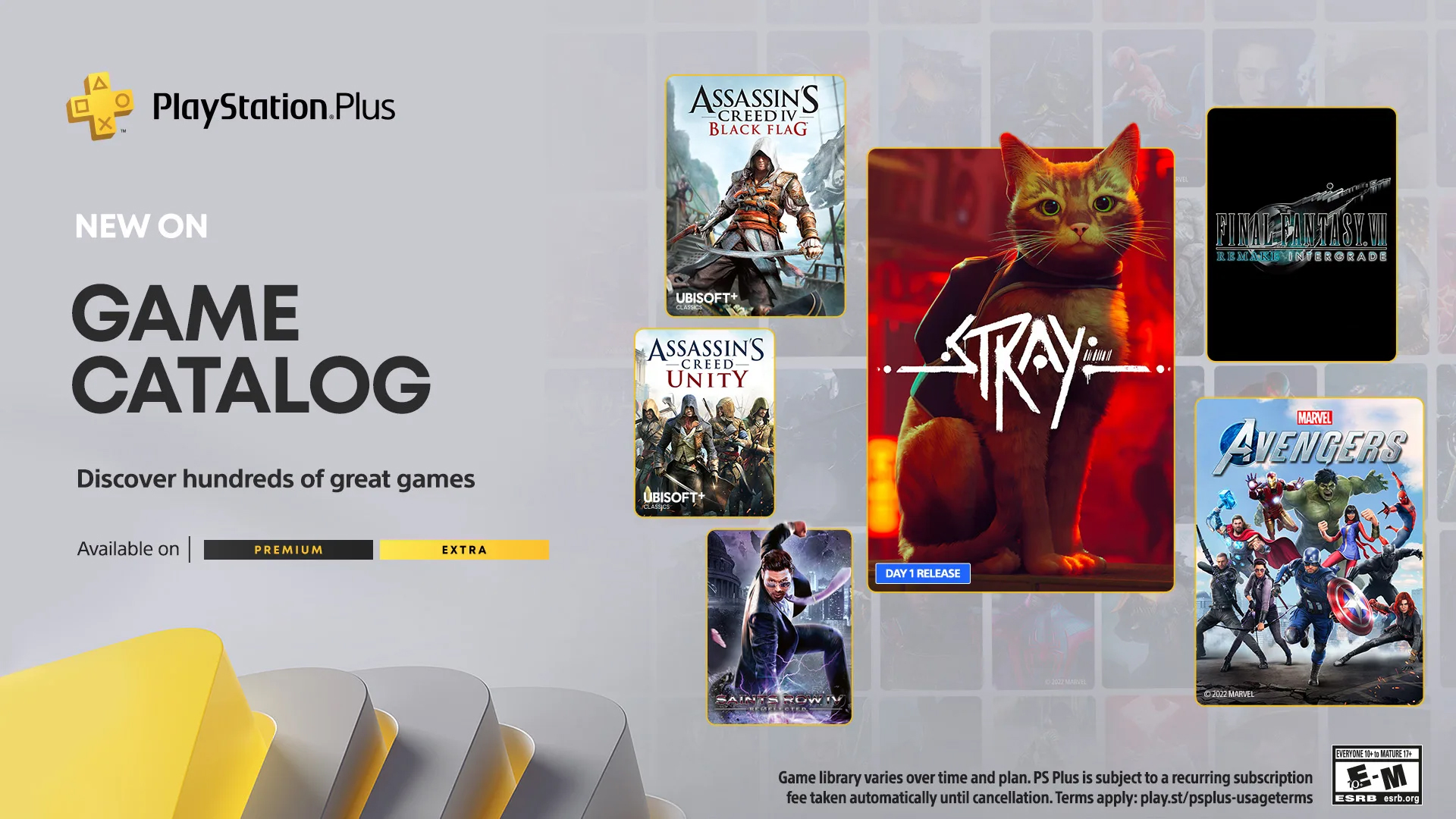 PlayStation Plus Extra and Premium July 2022 Lineup