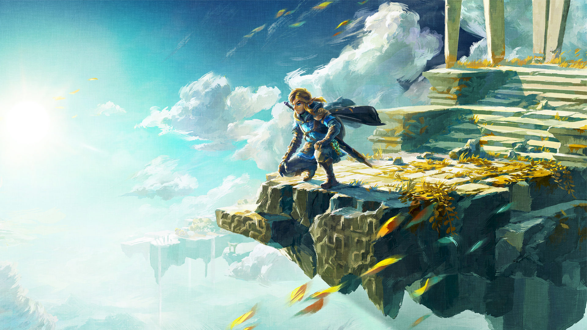 The Legend of Zelda: Tears of the Kingdom Artwork Wallpaper - Cat with