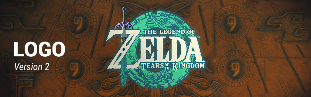 The Legend of Zelda: Tears of the Kingdom Logo Version 2 Wallpaper
