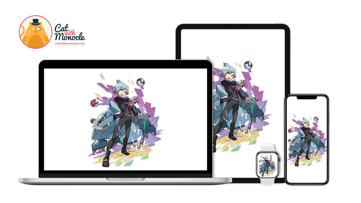 Pokémon Trainers: Steven and Metagross Wallpaper - Cat with Monocle
