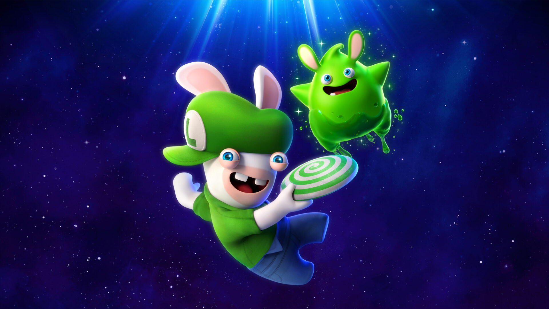 Mario + Rabbids Sparks of Hope Luigi Wallpaper - Cat with Monocle