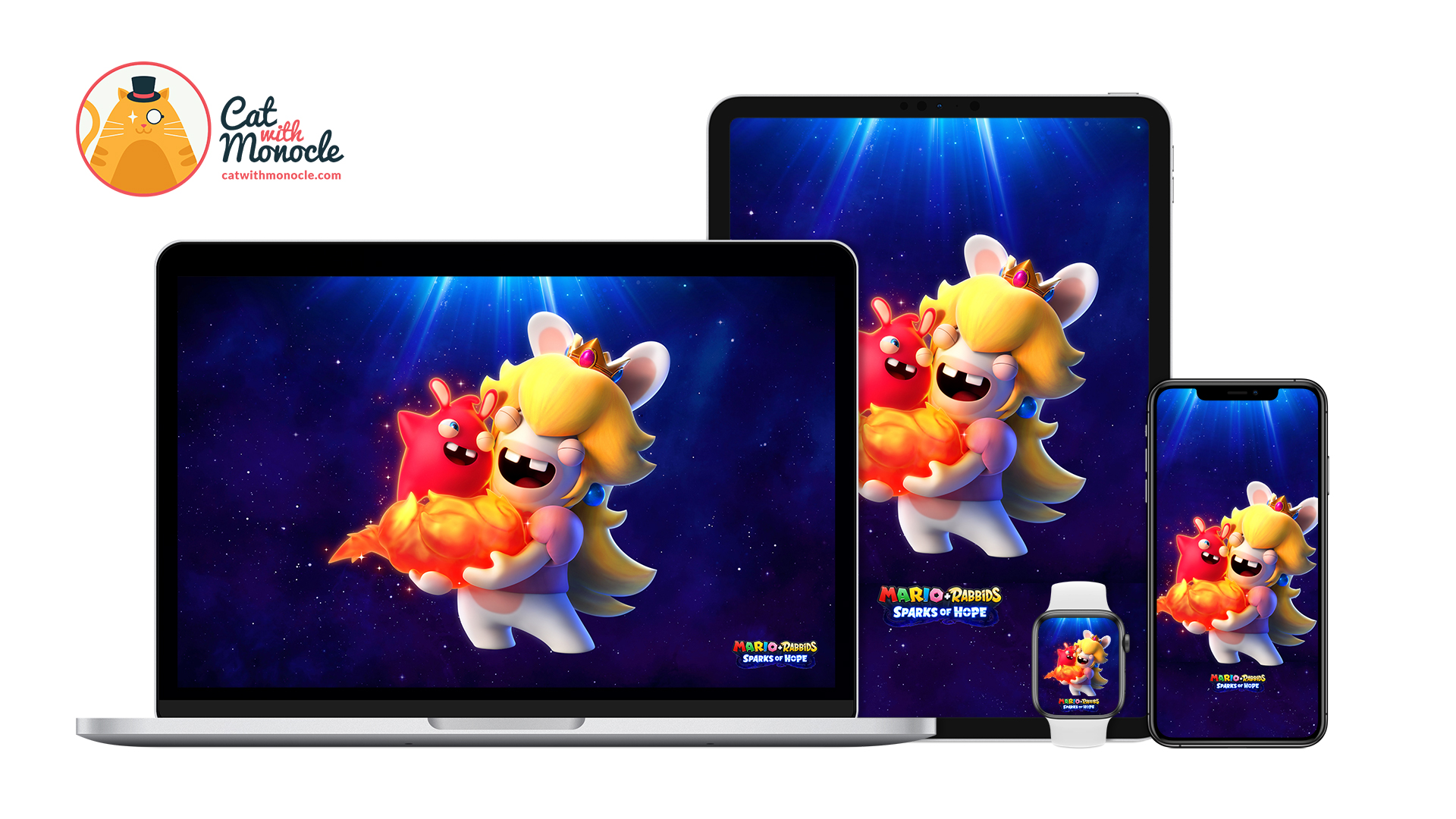 Mario + Rabbids Sparks of Hope - Rabbid Peach Wallpaper