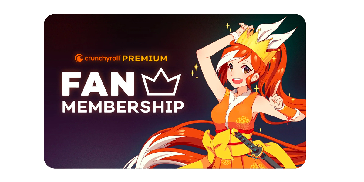 Crunchyroll Premium Streaming Membership Digital Gift