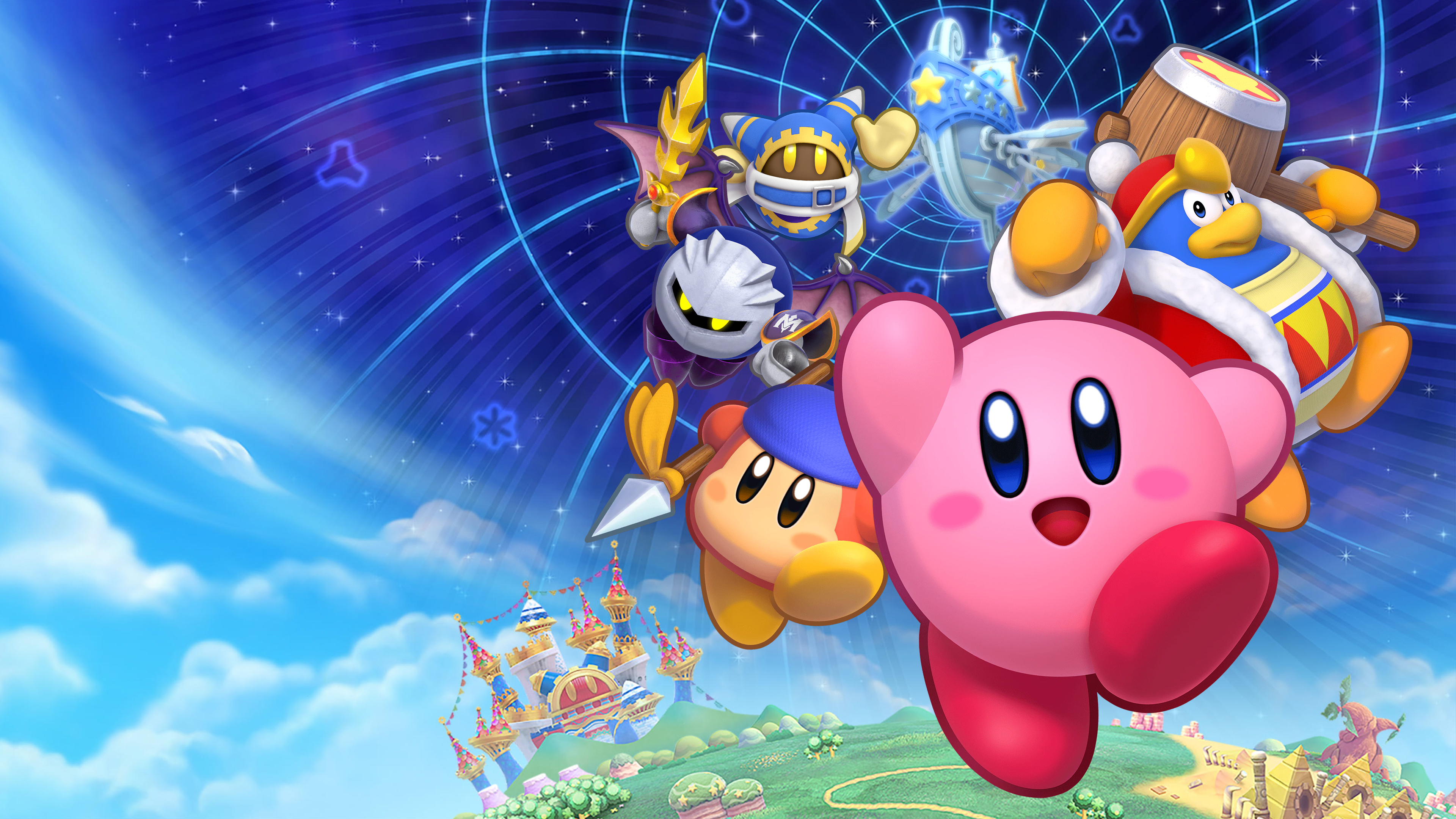 Kirby's Return to Dream Land Deluxe - Artwork Wallpaper - Cat with Monocle