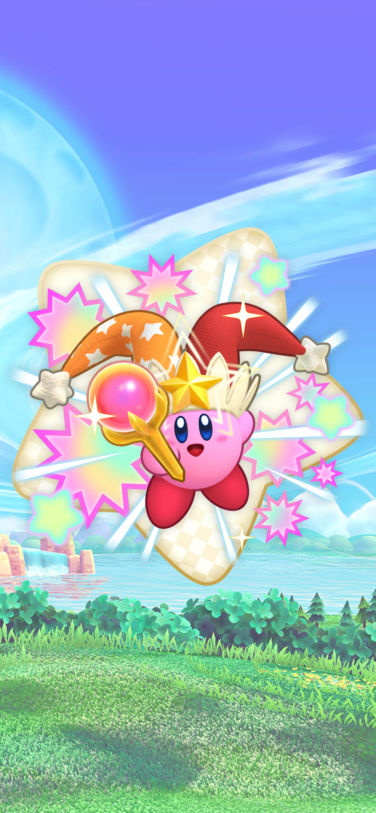 Kirby's High-Flyin' Wallpaper