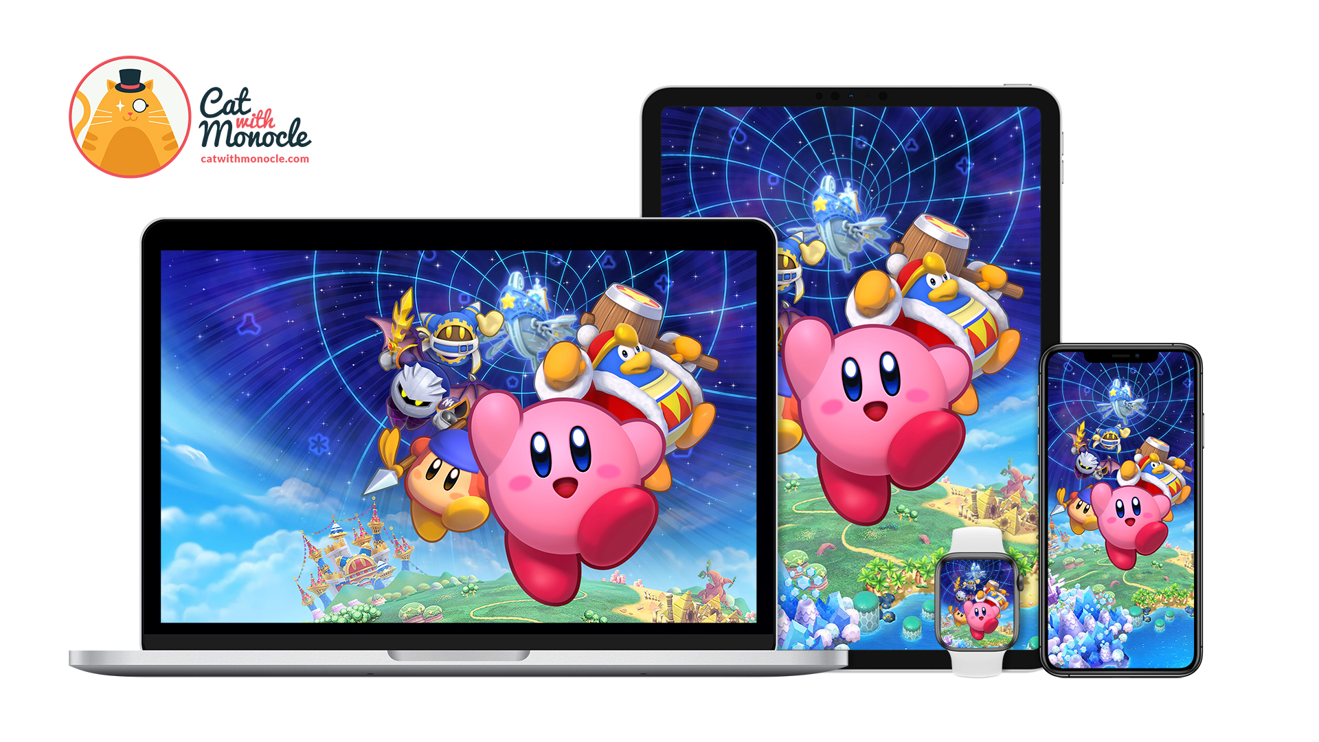 Kirby's Return to Dream Land Deluxe - Team Kirby Wallpaper - Cat