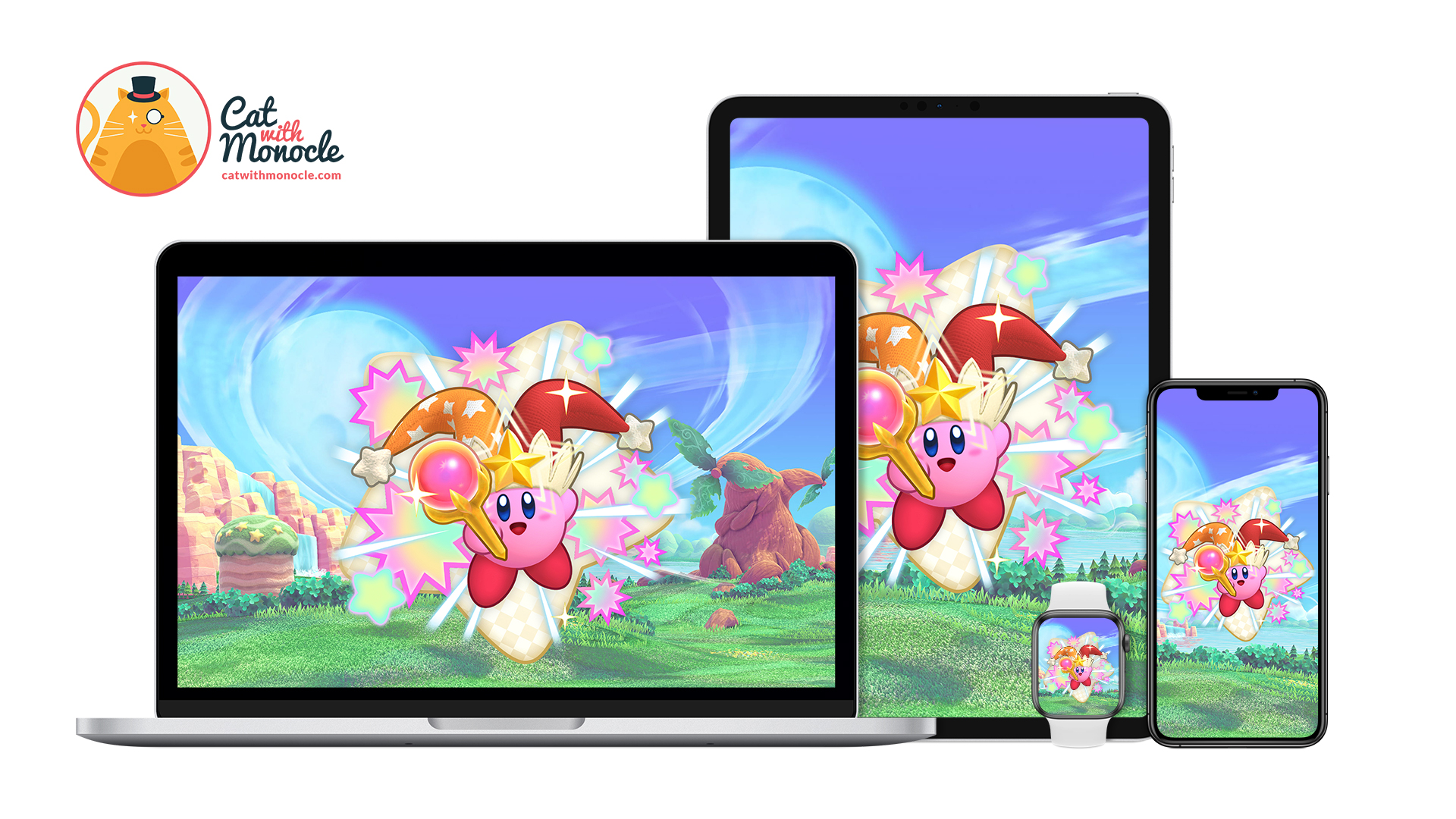 Kirby's Return to Dream Land Deluxe - Kirby Form Flare Beam Wallpaper