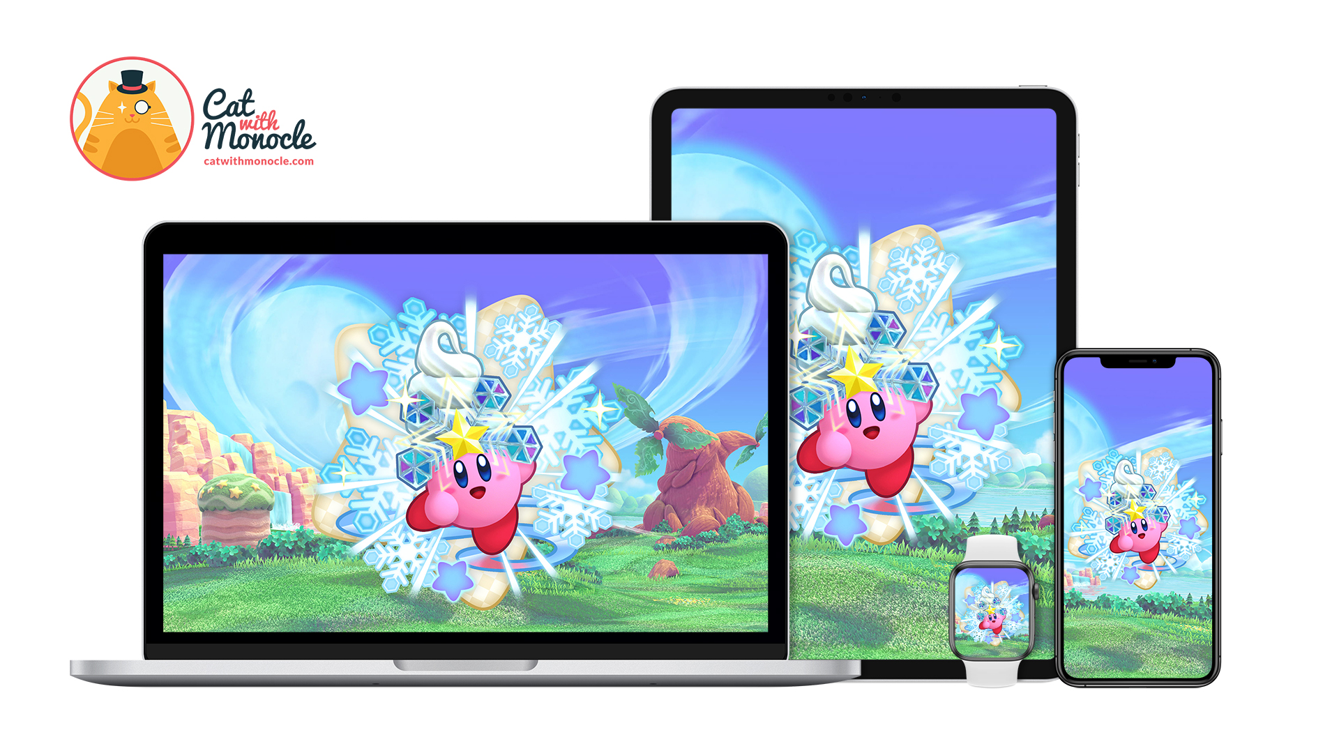 Kirby's Return to Dream Land Deluxe - Kirby Form Snow Bowl Wallpaper