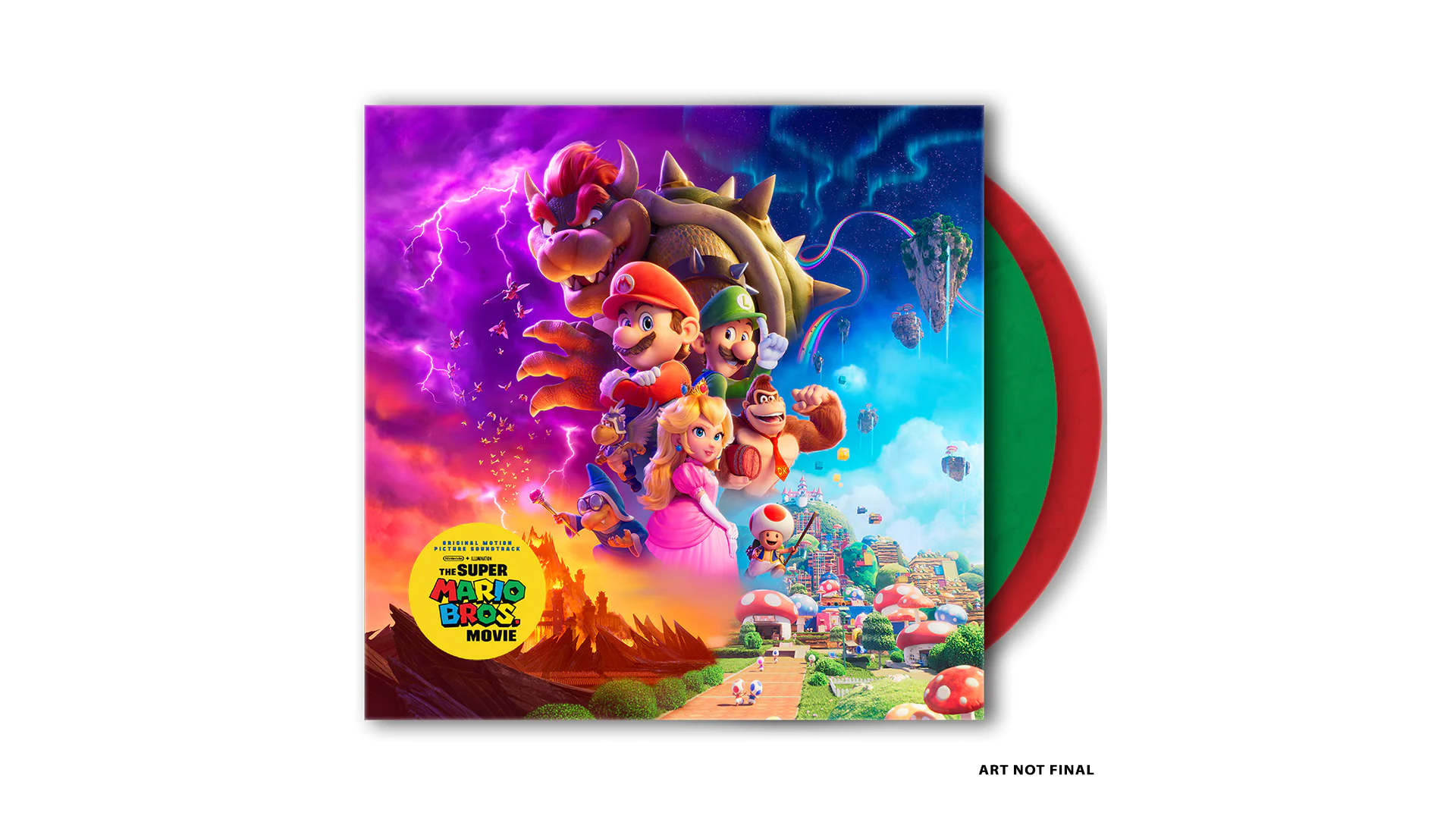 The Super Mario Bros. Movie 2xLP Vinyl Soundtrack (Retail Edition)