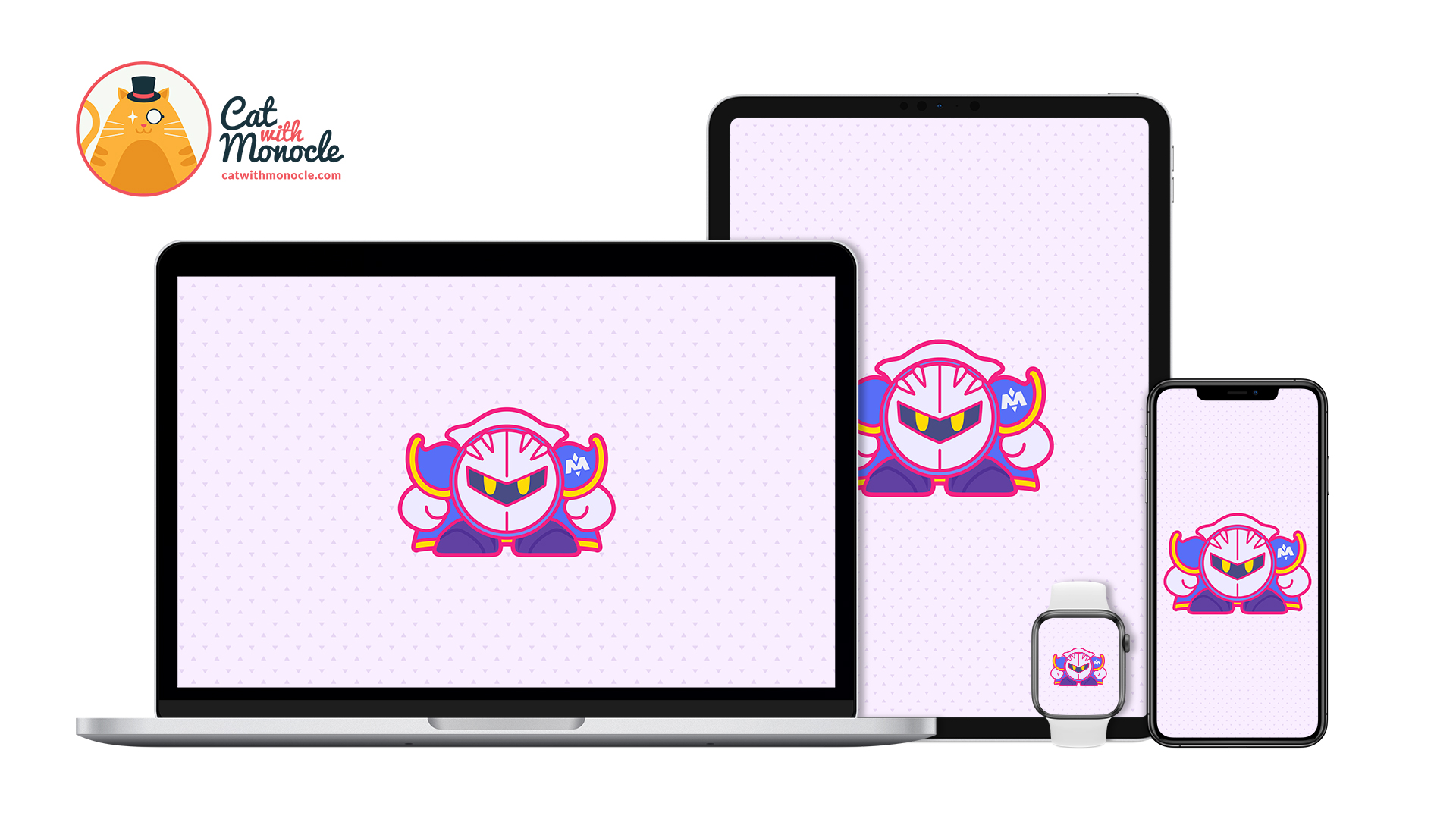 Kirby's 30th Anniversary Meta Knight Version 2 Wallpaper