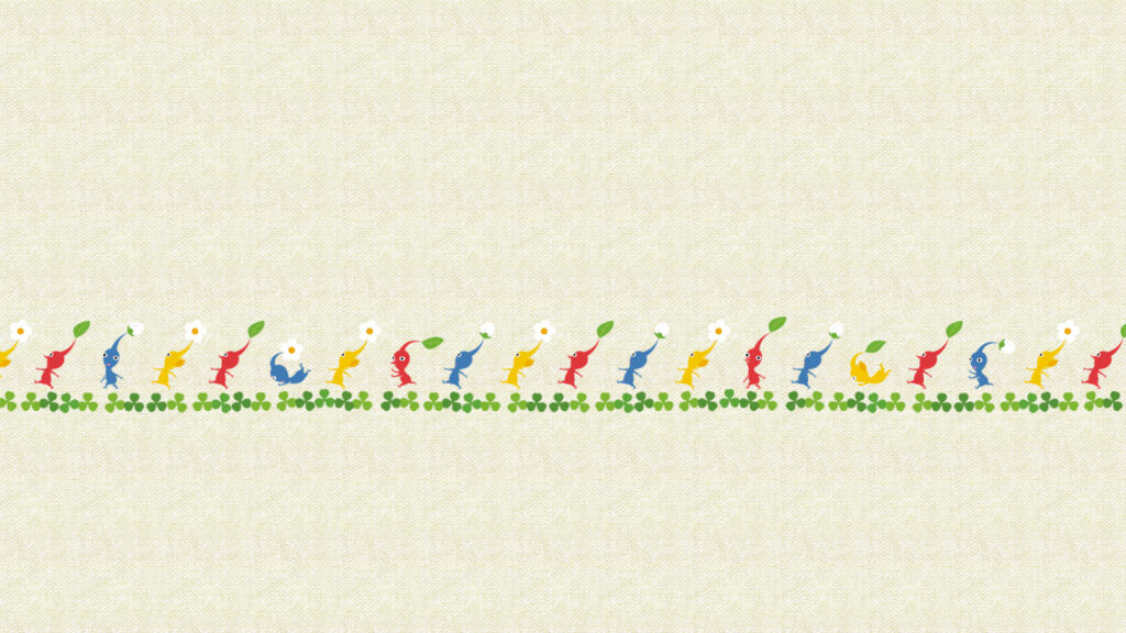 Pikmin 1 Pattern Wallpaper - Cat with Monocle