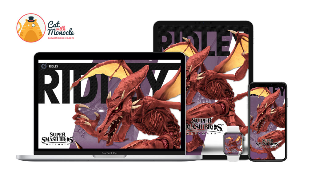 Super Smash Bros Ultimate Ridley Costume 3 Wallpapers - Cat with Monocle