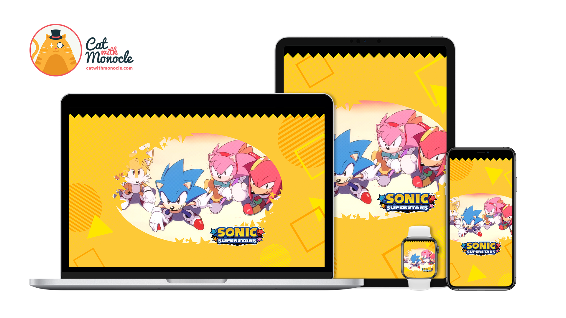 Sonic Superstars Artwork Wallpaper - Version 2