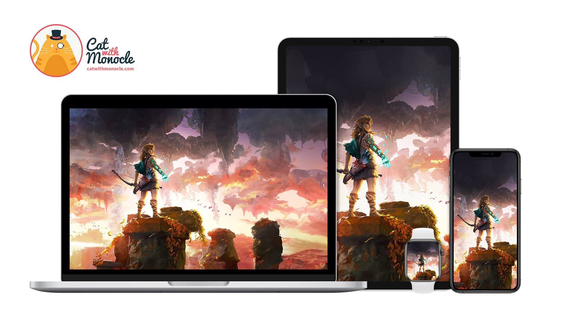 The Legend of Zelda: Tears of the Kingdom Artwork Version 2 Wallpaper