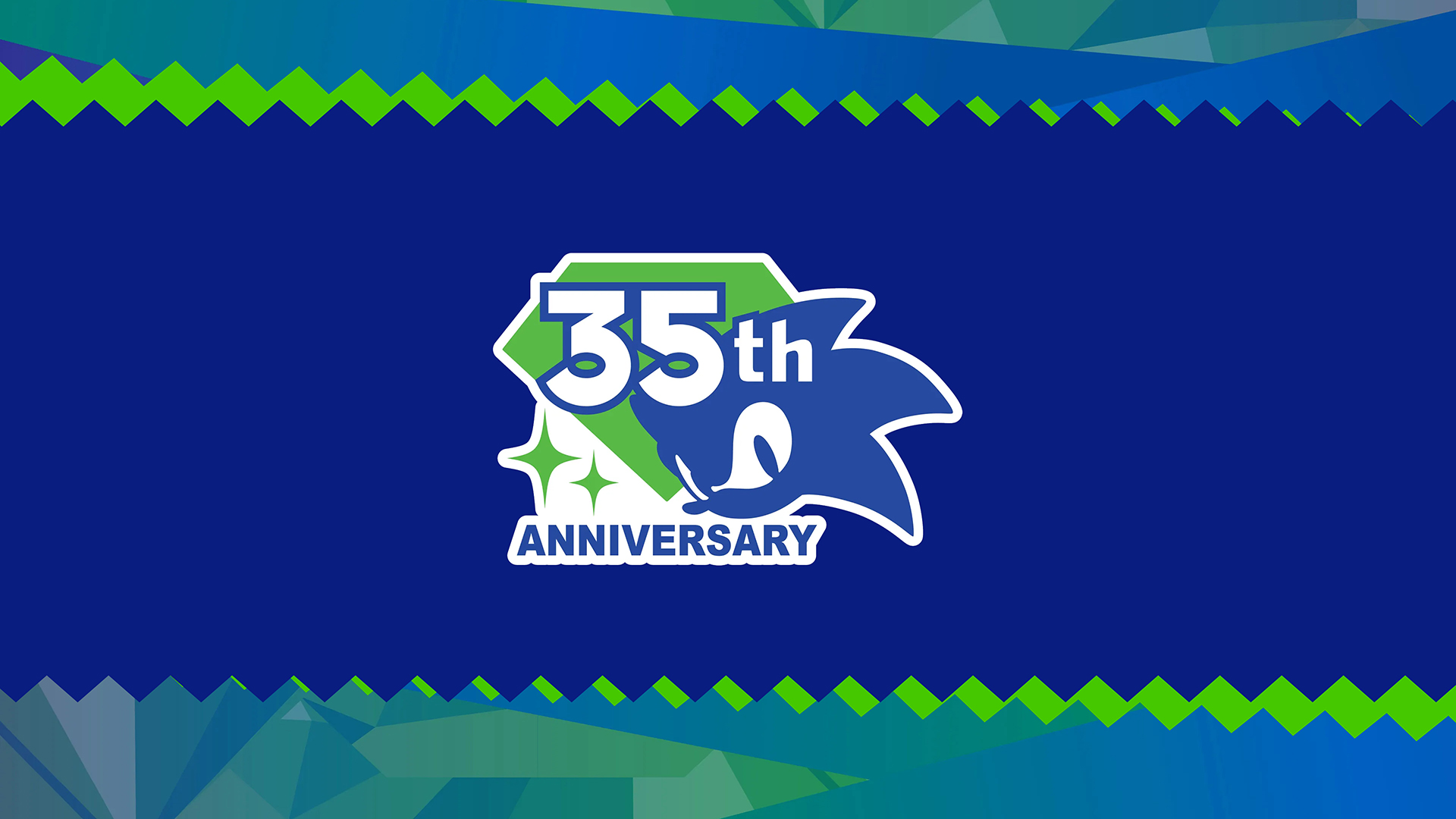 Sonic the Hedgehog 35th Anniversary - Logo Wallpaper