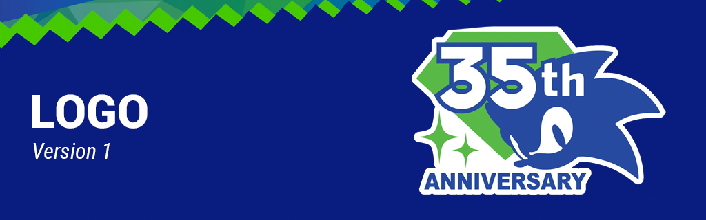 Sonic the Hedgehog 35th Anniversary Logo Wallpaper