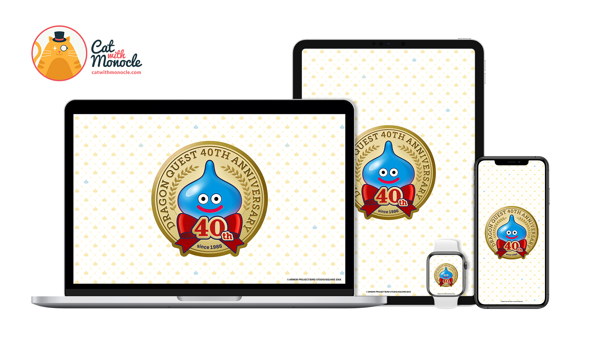 Dragon Quest 40th Anniversary - 3D Logo Wallpaper