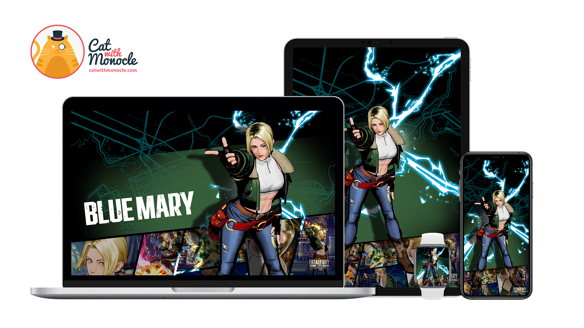 Fatal Fury: City of the Wolves - Blue Mary Wallpaper