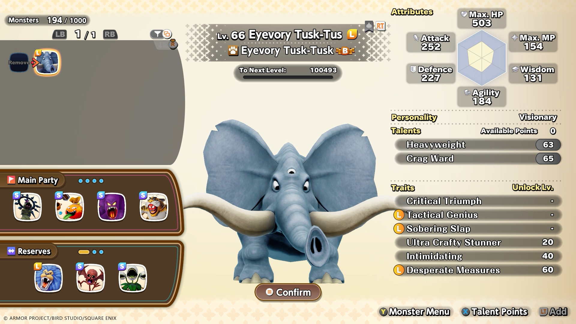 Dragon Quest Monsters: The Withered World - Screenshot
