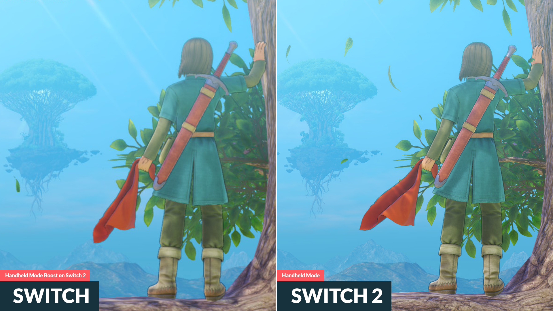 Dragon Quest XI S: Echoes of an Elusive Age Definitive Edition - Comparison Between Switch and Switch 2