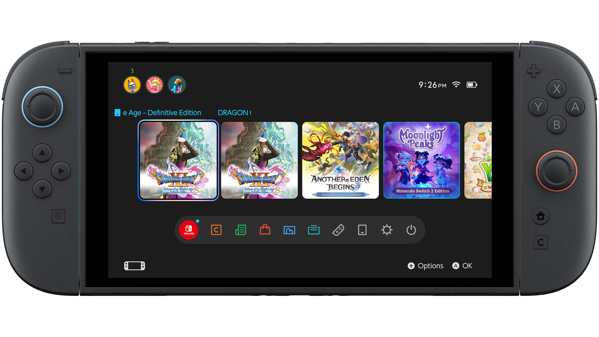 Nintendo Switch 2 Home Screen - Dragon Quest XI S: Echoes of an Elusive Age Definitive Edition