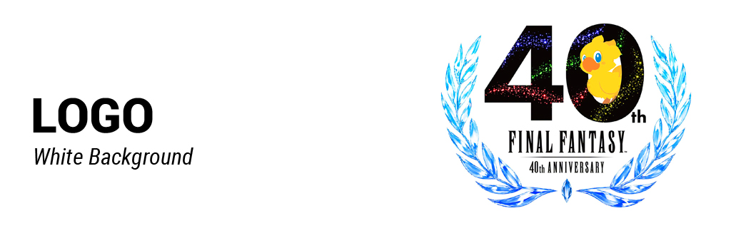 Final Fantasy 40th Anniversary Logo Wallpaper
