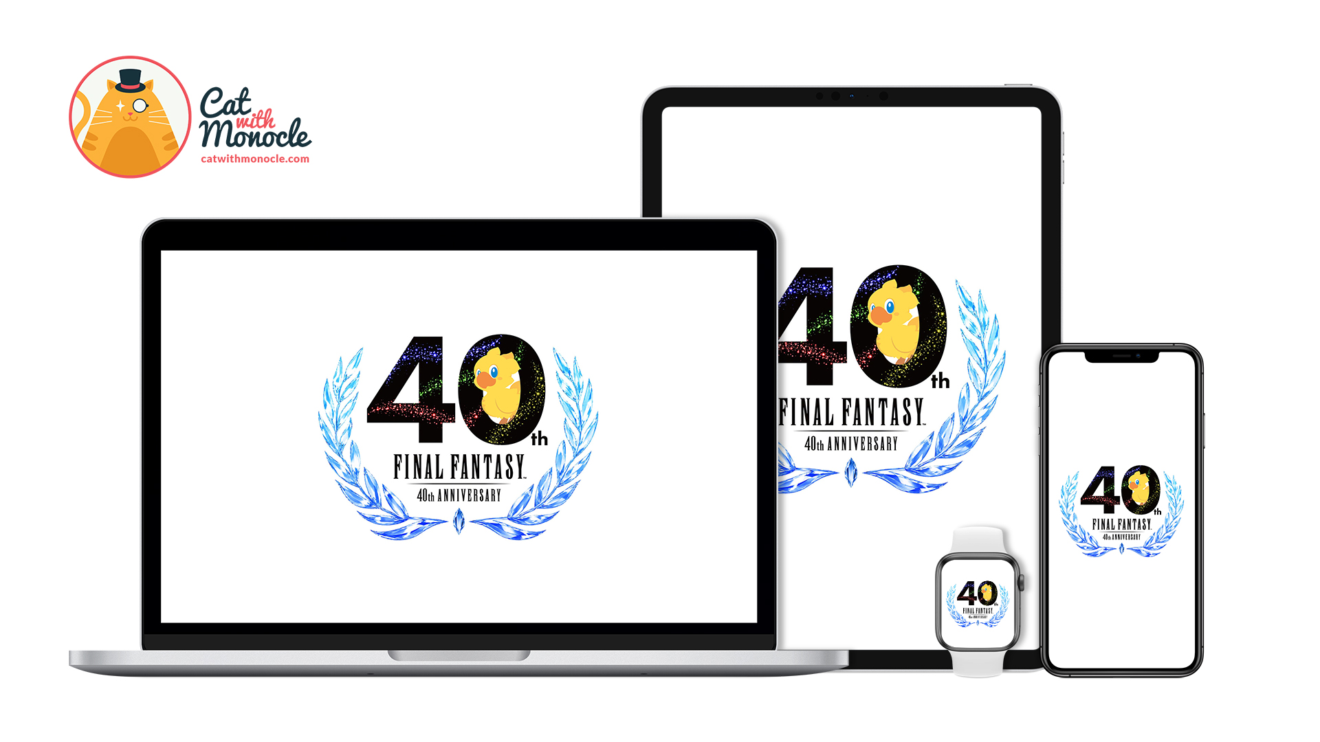 Final Fantasy 40th Anniversary Wallpaper